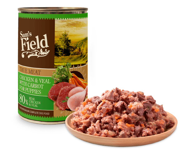 True Meat<br>Chicken & Veal<br>with Carrot for Puppies