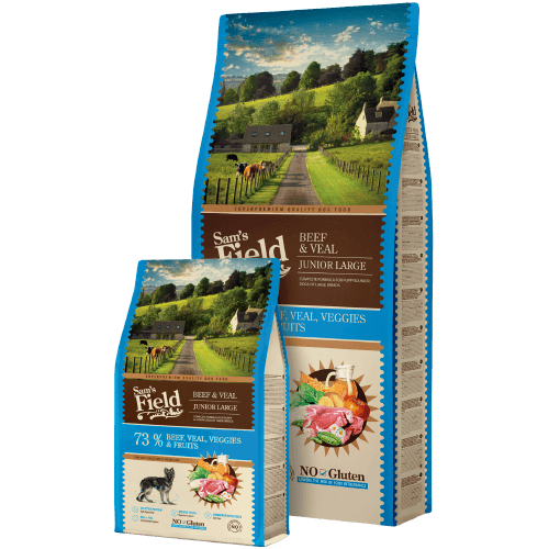 Gluten free<br>junior large<br>beef and veal
